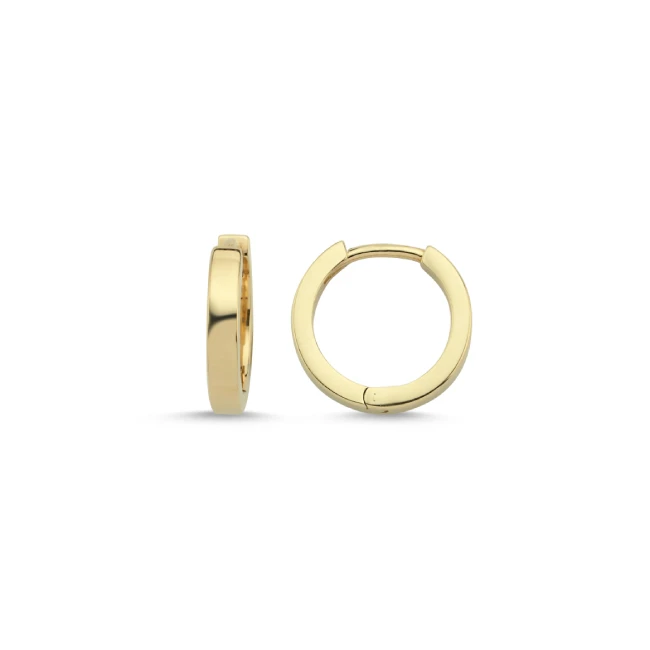 14k Gold Classic Hoop Earrings