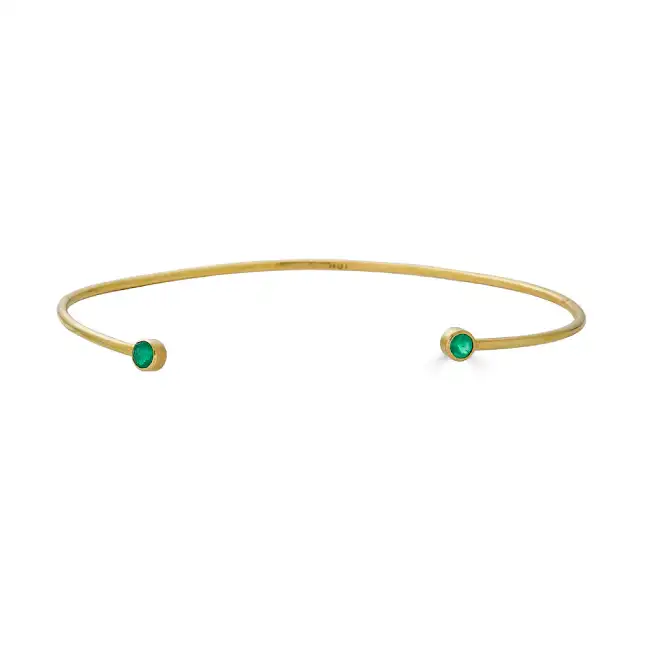 18k Gold Open Cuff Bracelet
