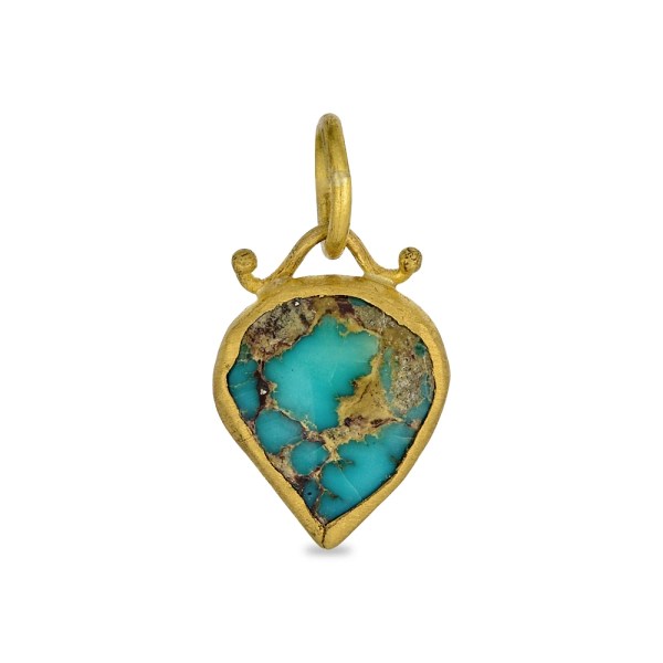 Ashk Pendant | 24k gold pendant